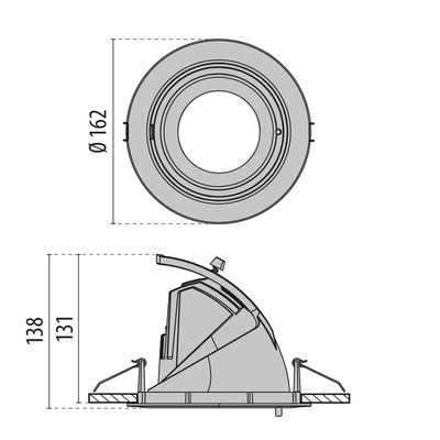 Performance in Light LED-Einbaustrahler 3000K, DALI, schwarz LTY1414DD930