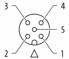 Murrelektronik M12 Bu. 0° A-kod. Push-Lock-Anschluss 7000-13941-0000000