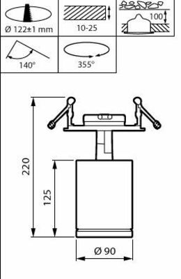 Philips Lighting LED-Strahler 930, weiß ST770B 27S #97660600