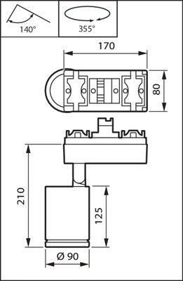 Philips Lighting LED-Strahler f.Lichtband 840, DALI, IA, si ST770S 39S #97681100