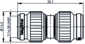 Telegärtner TNC-Kupplung (M-M) Sti-Sti, 50 Ohm 100023834