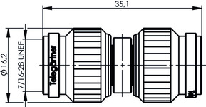 Telegärtner TNC-Kupplung (M-M) Sti-Sti, 50 Ohm 100023834