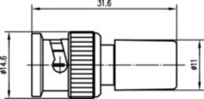 Telegärtner BNC-Abschlusswiderstandsst 50 Ohm,0,5W 100023626