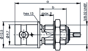 Telegärtner BNC Einbaubuchse 75 Ohm 100023551