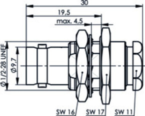 Telegärtner BNC Kabeleinbaubuchse f.G1(RG58)G5(RG223) 100023406