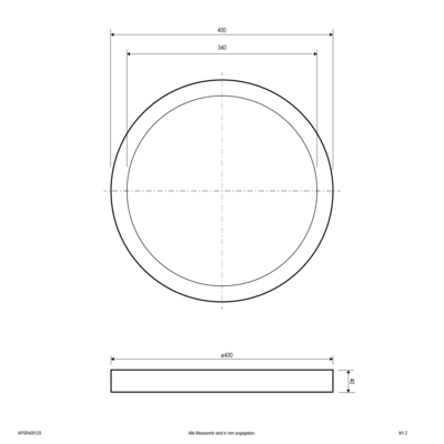EVN Lichttechnik LED-Anbaupanel APSR400125