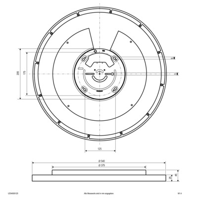 EVN Lichttechnik LED-Anbauleuchte UD54500125