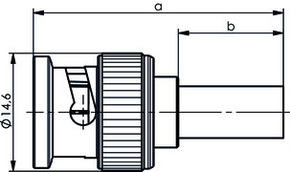 Telegärtner BNC Kabelstecker cr./cr.für RG223(G5) 100023338