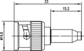 Telegärtner BNC Kabelstecker cr/cr f.RG 316 (G7) 100023312
