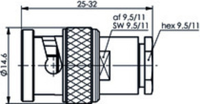 Telegärtner BNC-Kabelstecker G27 (Belden 9248) 100023445