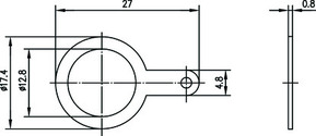 Telegärtner Masselötfahne 1/2" f.BNC 100020367