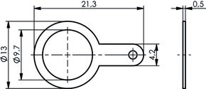 Telegärtner Masselötfahne 3/8" f.BNC 100020366