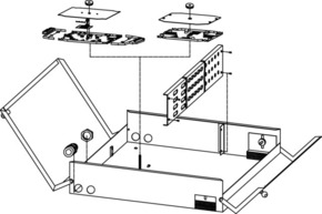 Telegärtner LWL-Wandverteiler B/H/T 440x440x95mm 100022176