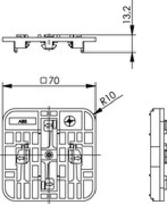 Telegärtner Hutschienenadapter für AP-Set 100021364