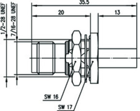 Telegärtner TNC Kabeleinb.buchse löt/cr RG59 75Ohm 100023823