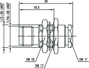 Telegärtner TNC Kabeleinb.buchse löt/schr RG59 75Ohm 100023822