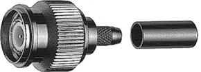 Telegärtner TNC Kabelstecker cr/cr RG59 75Ohm 100023818