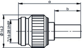 Telegärtner TNC Kabelstecker cr/cr RG59 75Ohm 100023818