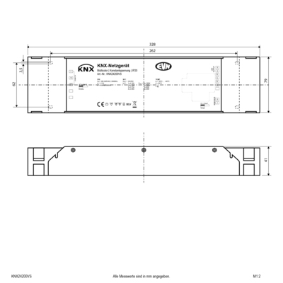 EVN Lichttechnik KNX-LED-Steuerung 4x2,08A 24VDC 4x50W KNX24200VS