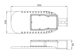Ledvance LED-Mastleuchte 865 ECOAREASPD 90W 865