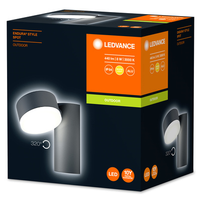 Ledvance LED-Wandleuchte END.ST.SpotRound8WDG