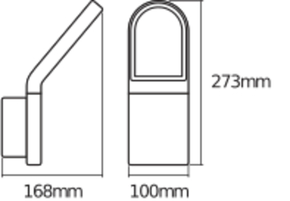 Ledvance LED-Wandleuchte m.Sensor END.ST.WallSen.12WDG