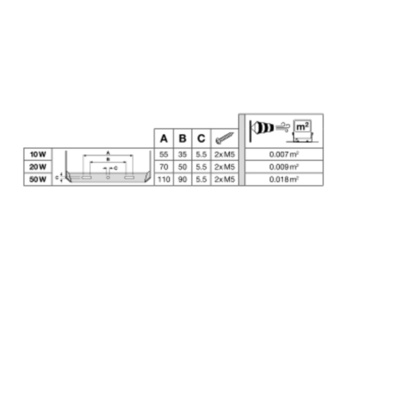 Ledvance LED-Fluter 830, mit Sensor FLCOMPSENV20W830SYM