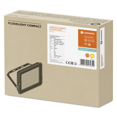 Ledvance LED-Fluter 830, schwarz FLCOMPV50W830SYM100B