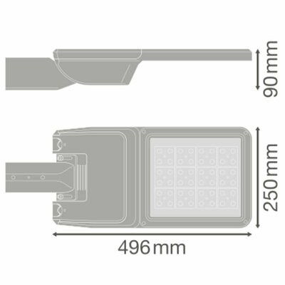 Ledvance LED-Mastleuchte 740, Z48-60 SLFL.MDP58W740RV25ST