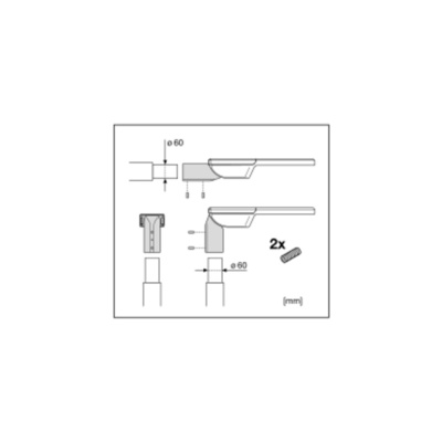 Ledvance LED-Mastleuchte 730, Z48-60 SLFL.SMP25W730RV25ST