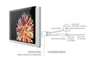 Viveroo iPad Wandhalterung Lack: SuperSilver 510170LAN