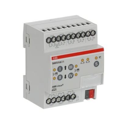 ABB Stotz S&J Schalt-/Jalousieaktor 8fach 6A, REG SAH/S8.6.7.1