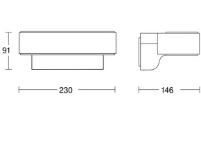 Steinel Außenleuchte ohne Sensor 145 x 230 x 91 mm L 810 C ANT 3000K
