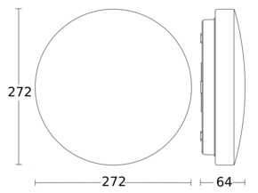 Steinel Sensor-LED-Innenleuchte P1 flat 3000k RS PRO P1-R FL S WW