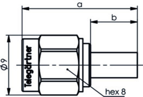 Telegärtner SMA Kabelstecker löt/cr RG58 100024605