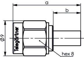 Telegärtner SMA Kabelstecker löt/cr RG58 100024605