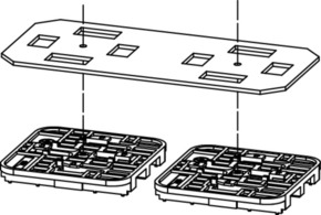 Telegärtner Befestigungs-Set für Micro Spleissbox 100022201