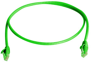 Telegärtner Patchkabel Cat5e 1,0m gn U/UTP,PVC 100008203