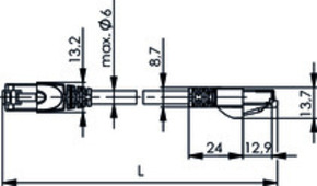 Telegärtner Patchkabel S/FTP 6A bl 0,5m 100007967
