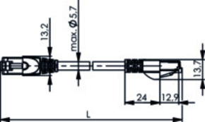 Telegärtner Patchkabel F/UTP 5E gr 3,0m HF 100008572