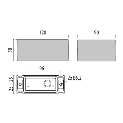 Performance in Light LED-Wandleuchte 2700K 3111193