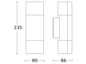 Steinel Außenleuchte ohne Sensor 85 x 80 x 235 mm L 910 ANT 3000K