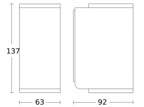 Steinel Außenleuchte ohne Sensor 92 x 63 x 137 mm L 930 ANT 3000K