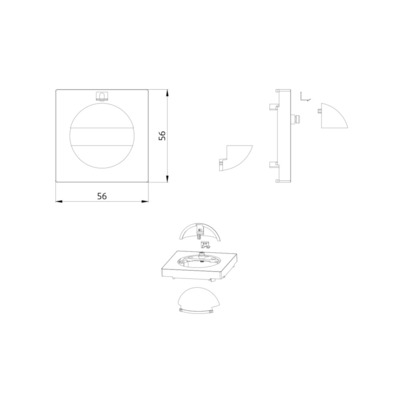 BEG Brück Electronic Zentralplatte reinweiß 39222
