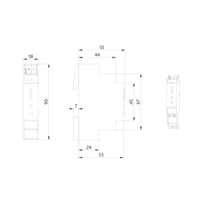 BEG Brück Electronic KNX-IP-Schnittstelle LAN-IF/KNXs REG weiß