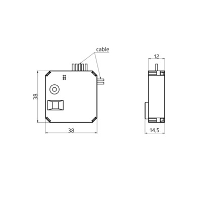 BEG Brück Electronic Tasterschnittstelle PBM-DALI-SYS-4W weiß