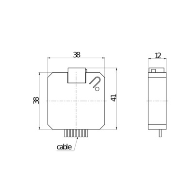 BEG Brück Electronic Tasterschnittstelle PBM-KNX-DX-4W