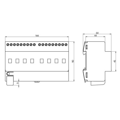 BEG Brück Electronic Schaltaktor SA8-230/16H/KNXREGgr