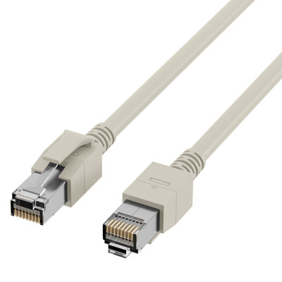 EFB-Elektronik MMC Patchkabel Cat.6a S/FTP, 0,5m, grau DCK1001GR.0,5