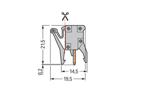 WAGO GmbH & Co. KG Prüfadapter 1-polig,grau 249-110